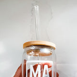 16 oz Beer Can Glass Mama
