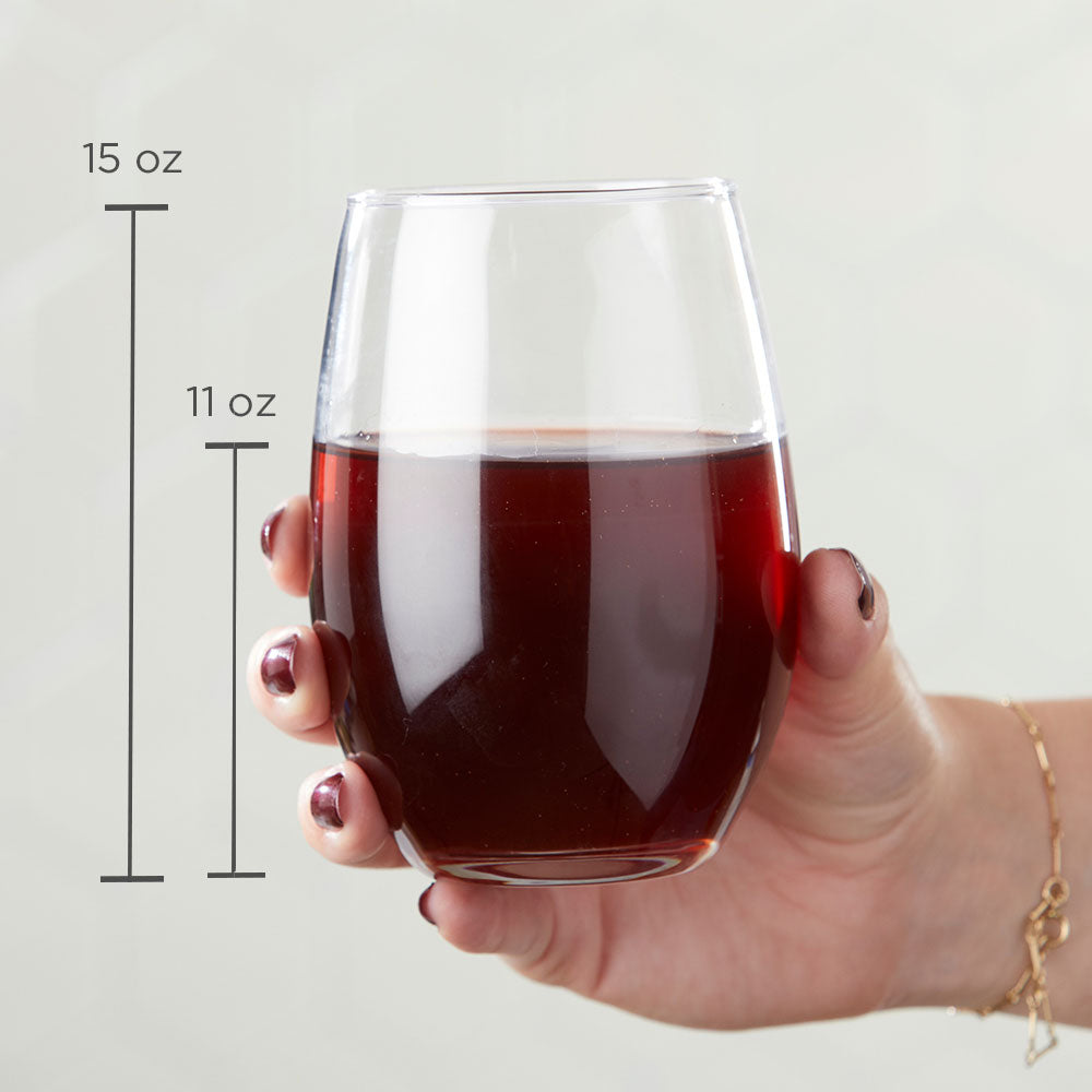 Kraft 15 oz. Stemless Wine Glass Box (Set of 12) –