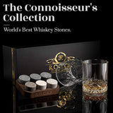 Whiskey Chilling Stones Gift Set With 2 Signature Crystal Glasses