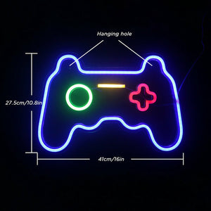 Wanxing Game Neon Sign Gamepad Shape LED Neon Lights Signs for Wall