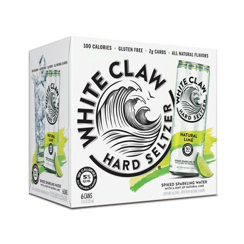 White Claw - Natural Lime 6PK CANS