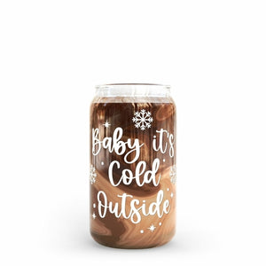 16 oz Beer Can Glass |  Baby It's Cold Outside