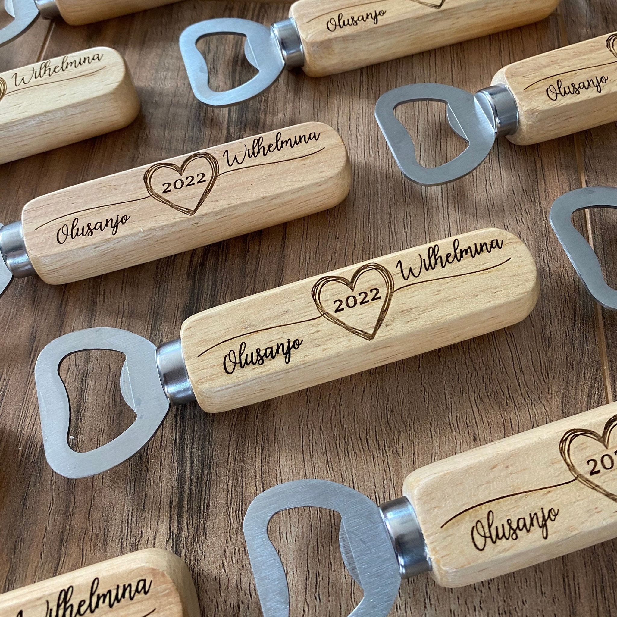 Personalised bottle online opener wedding favour