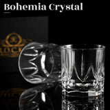 Crystal Whiskey Glasses - Set of 2 Imperial Glass Tumblers (12oz)