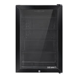 Devanti 115L Bar Fridge Glass Door Mini Freezer Fridges Countertop