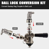 Stainless Steel Ball Lock Conversion Kit | Stainless Steel Keg Coupler