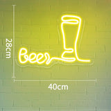 Bar Beer LED Neon Sign Night Lights Home Girl Boy Bedroom Party Bar