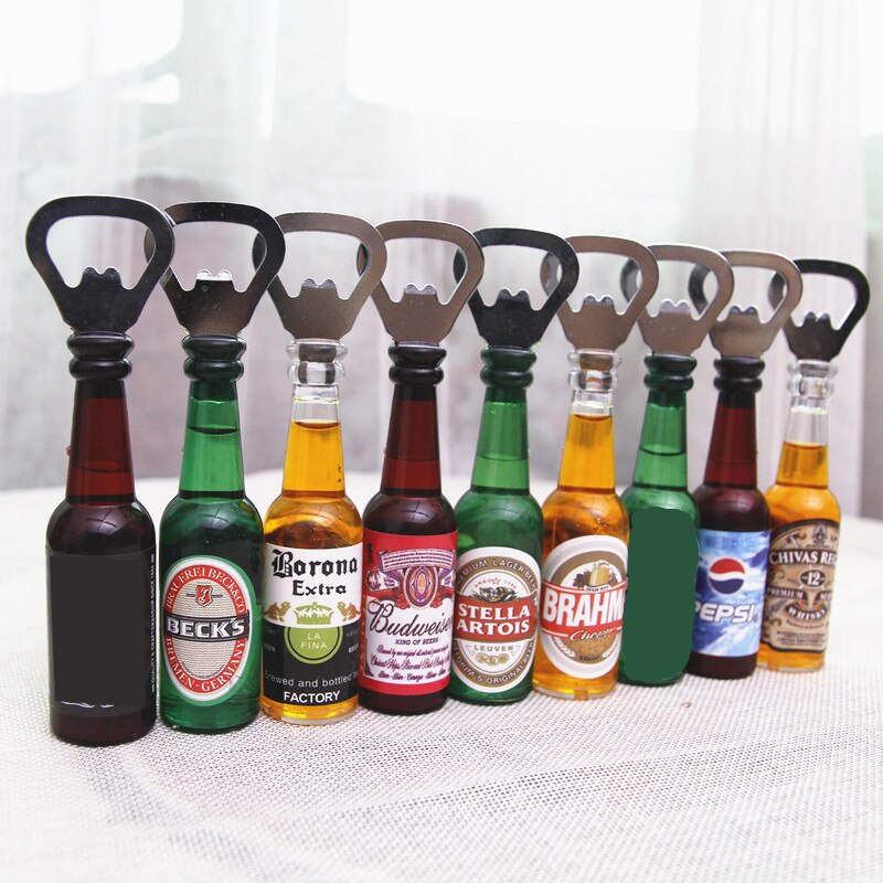 1pc Gold Magnetic Bottle Opener, Can Be Adsorbed On The Refrigerator,  Creative Square Shaped Beer Can Opener