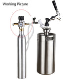 Co2 Carbonation Soda | Mini Co2 Regulator | Gas Line Assembly | Beer