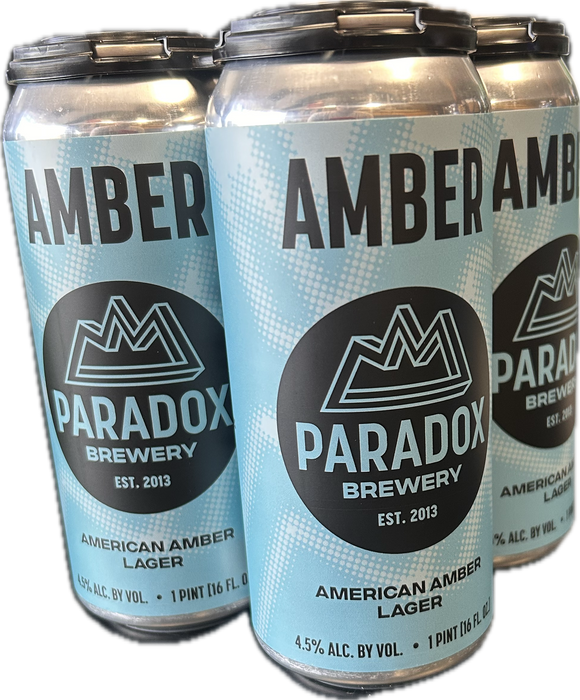 Paradox Brewery - Amber 4PK CANS