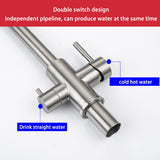 Dqok Drinking Filtered Water Kitchen Faucet Purification Tap Dual