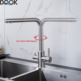 Dqok Drinking Filtered Water Kitchen Faucet Purification Tap Dual