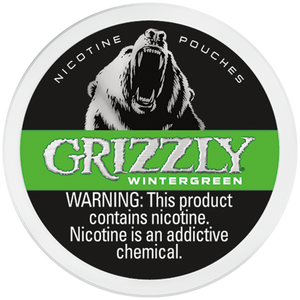grizzly wintergreen tobacco pouches Dark Grizzly Cans - 5ct