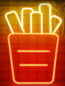 Neon Light Wall Decoration | Neon Restaurant Decoration | Hamburger