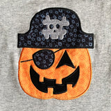 AnnLoren Halloween Pirate Jack O Lantern Long Sleeve Baby Toddler Boys