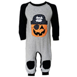 AnnLoren Halloween Pirate Jack O Lantern Long Sleeve Baby Toddler Boys
