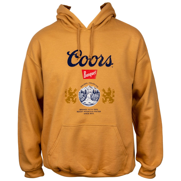 Coors 811720-2xlarge Golden Banquet Beer Logo Hoodie, 2XL