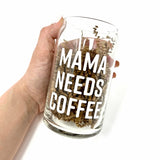 16 oz Beer Can Glass | Mama Needs Coffee