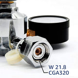 Professional Soda Water Co2 Regulator,0-120 Psi Soda Bottle Cylinder