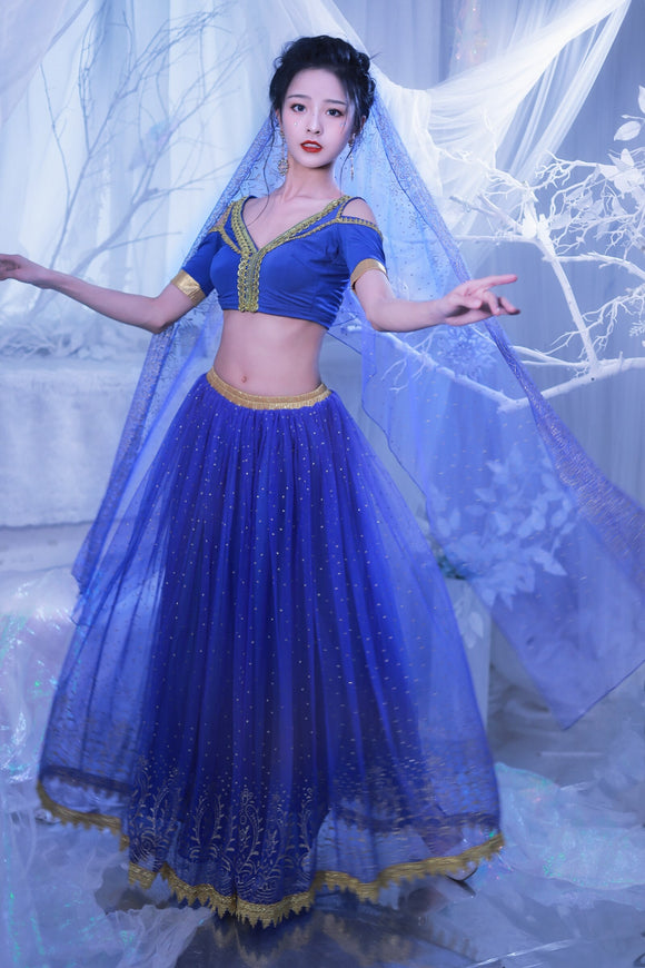 Jasmine Princess Outfit Party Cosplay Arabian Princess Costumes