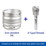 Stainless Steel 304 30l Beer Keg Craft Multifunction Brewing Tank Eu