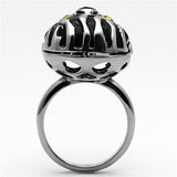 TK1114 - High polished (no plating) Stainless Steel Ring with Top