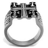 TK2316 - High polished (no plating) Stainless Steel Ring with Epoxy