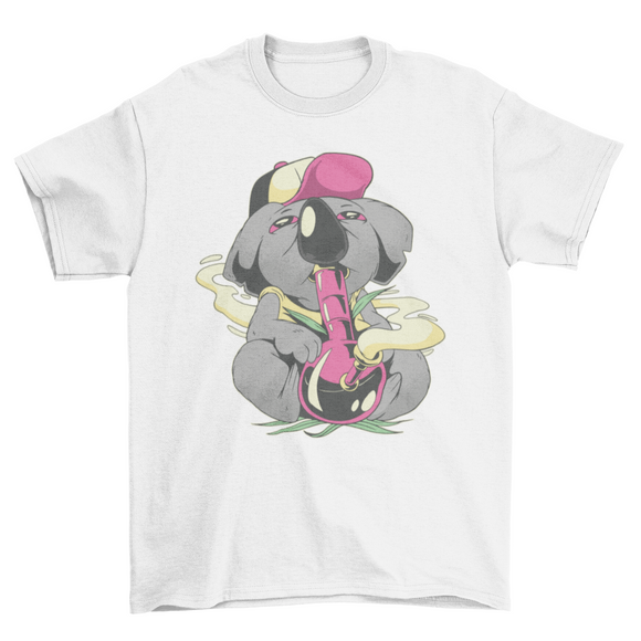 Koala Smoking Bong T-shirt