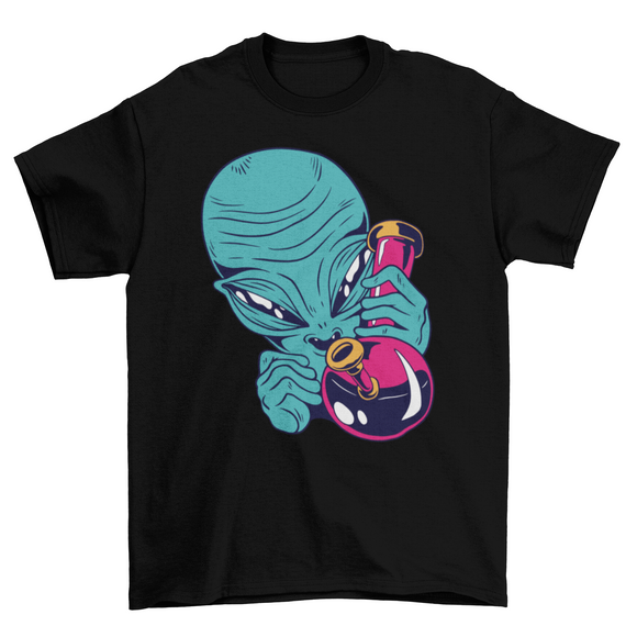 High alien t-shirt