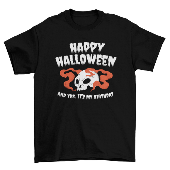 Halloween birthday t-shirt