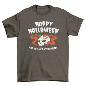 Halloween birthday t-shirt