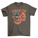 Halloween dinosaurs inside of pumpkin t-shirt