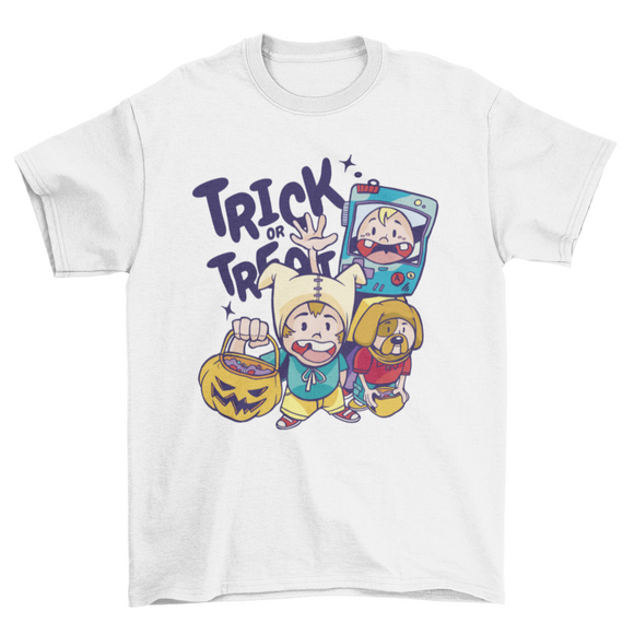 Children halloween costumes t-shirt