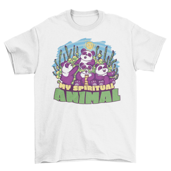 Funny stoner pandas t-shirt