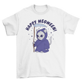 Cool Halloween reaper cat t-shirt