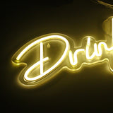 Neon Signs Bar Room | Drink Neon Light Sign | Bar Decor Neon Signs |