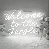 Welcome Jungle Come | Welcome Jungle Neon Sign | Welcome Home Jungle -