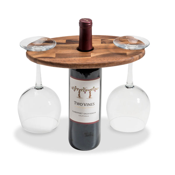 wine glass attachment to bottle Wine Glass Caddy