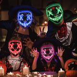 Cosplay Halloween Neon Mask Led Glow Mask