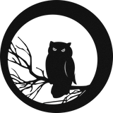 Halloween Owl - Metal Wall Art