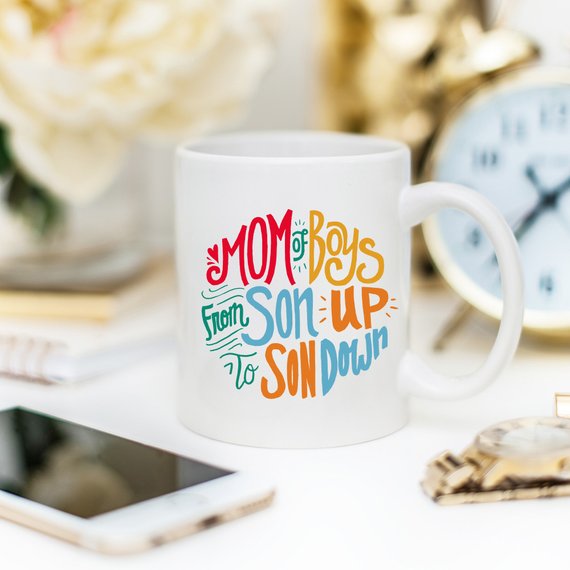 thumbnail image 2 of Boy Mom From Son Up To Son Down Ceramic Coffee Mug 2 of 11