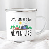 Adventure Mug Enamel Mug Wanderlust Camping Mug