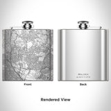 Malden - Massachusetts Map Hip Flask