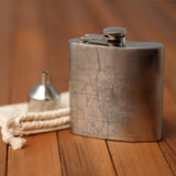 West Bend - Wisconsin Map Hip Flask
