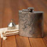 Zion National Park - Utah Map Hip Flask