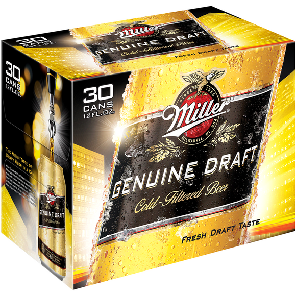 Miller Genuine Draft -  30PK CANS - uptownbeverage