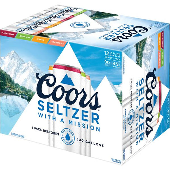 Coors Hard Seltzer - 12PK CANS - uptownbeverage