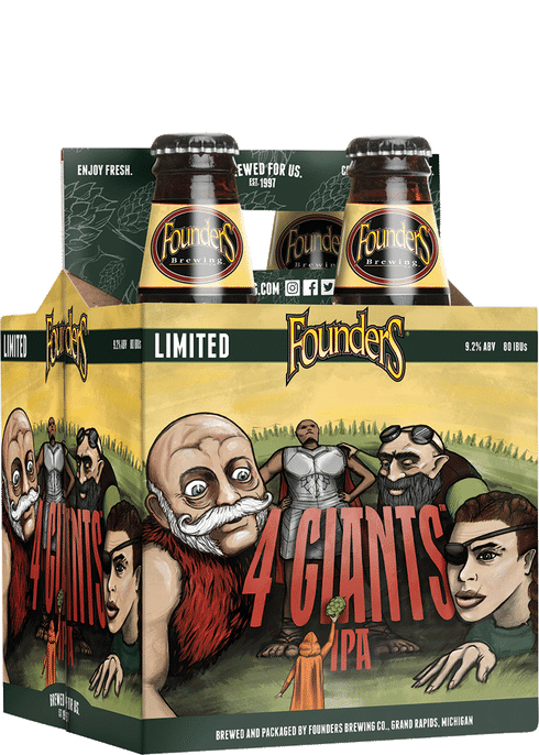 Founders Brewing - 4 Giants IPA 4PK BTL - uptownbeverage