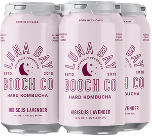 Luna Bay Booch - Hibiscus Lavender 4PK CANS