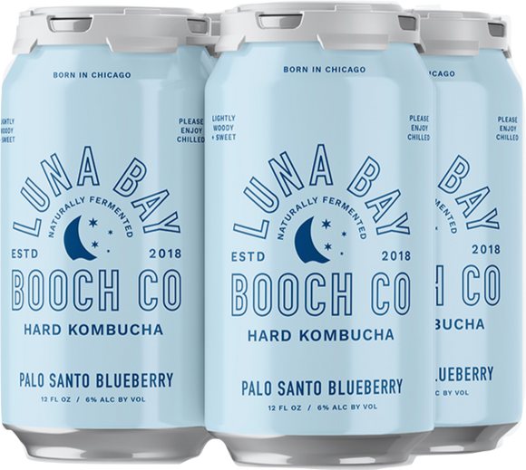 Luna Bay Booch - Palo Santo Blueberry 4PK CANS